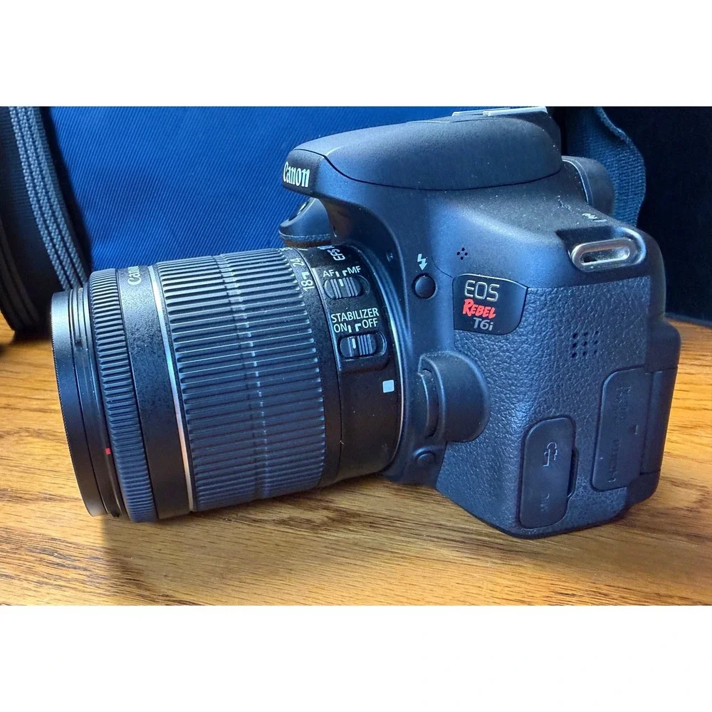 Canon EOS Rebel T6i DSLR Camera Bundle: 18-55mm & 75-300mm Lenses